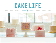 Tablet Screenshot of cakelifebakeshop.com